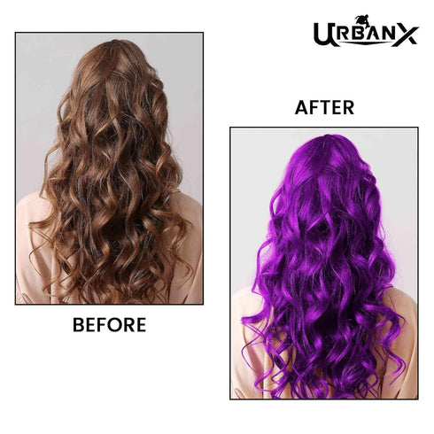 UrbanX Unisex Washable Hair Coloring Wax, Temporary Pomade Dye for Natural Hairstyle, Party Cosplay (Purple)