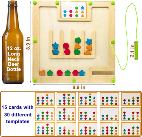 PHIELEY Magnetic Activities for Dementia Patients, Colorful Shape Matching Alzheimers Products for Elderly, Memory Care