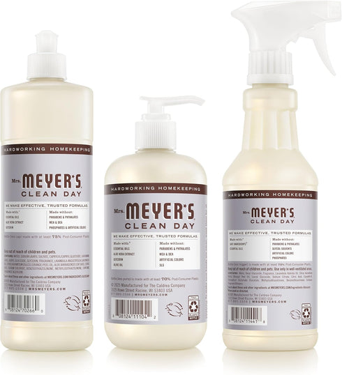 Set, (12.5 Oz), (16 Oz) (16 Oz) Mrs. MEYER'S CLEAN DAY Kitchen Basics Lavender Scent Cleaning Supplies includes Hand