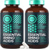 Essential Amino Acids Supplement - All 9 BCAAs Amino Acid Complex for Power & Recovery - 2 Pack 240 Vegan BCAA Capsules