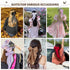 2 Pcs Silky Satin Big Hair Bows, Ribbon Hair Barrettes Clip, Oversized Long Tail Hair Accessories (Black and White)