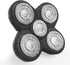 Telfun Shaver Replacement Blades, 5 Heads Electric Razor Shaver Head for Easy Install