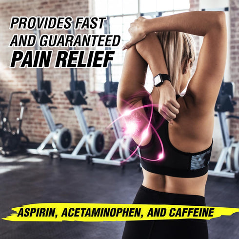 Extra Strength Pain & Headache Reliever Tablets with Aspirin & Caffeine, 24 Count