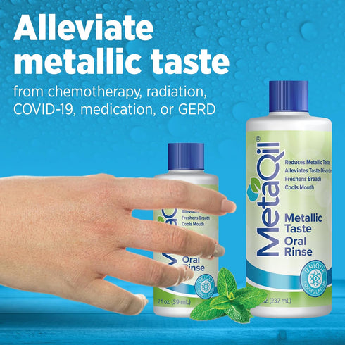 Oral Rinse for Metallic and Bitter Taste Disorders, Travel-Friendly Bottle, 1 Count