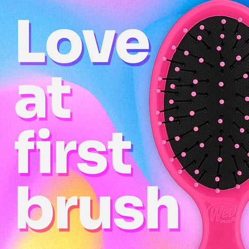 Wet Brush Mini Detangler Hair Brush, Pink, Travel Hair Brush for All Hair Types
