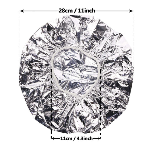 Tupalizy 4PCS Deep Conditioning Heat Cap, Aluminum Foil Shower Cap for Hair Dying & Hot Oil Treatments