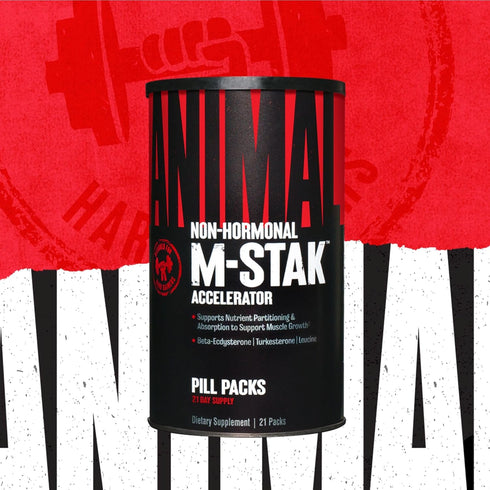 Animal M-Stak - Muscle Builder and Anabolic Mass Gainer Supplement for Bodybuilding, 21 Packs