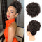Oseti Curly Hair Bun, Brown Hair Accessories, Faux Bun Clip in Ponytail for Black Women, Large Curly Hair Piece