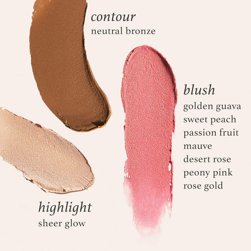 Julep Skip The Brush Cream to Powder Highlighter Stick - Sheer Glow Blendable Color 2-in-1 Makeup Stick