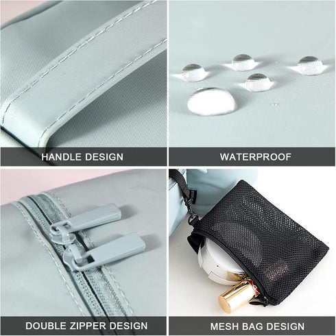 Makeup Brush Organizer, Small Makeup Bag Brushes Set Case for Travel, Cosmetic Storage Pouch