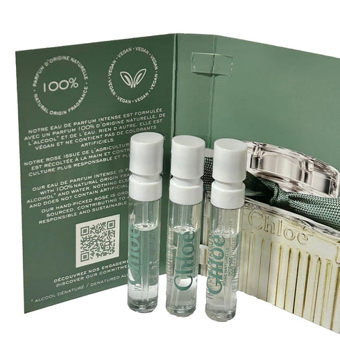 Chloe Rose Naturelle Intense Sample Perfume WOMEN Spray, 1.2 ml / 0.04 oz - set of 3