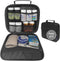 Pack of 2 - Medium Travel Pill Bottle Organizer, Slim Medicine Bag,