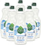 Seventh Generation Dish Liquid Soap Free & Clear, Pack of 6 Dishwashing Soap for Sensitive Skin, 19 oz