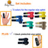 BodyMoves 5 Finger Splints plus 1 Pinkie/Kid Splint, with Black Pinkie