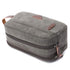 Mactso Mens Travel Toiletry Bag - Canvas Leather Cosmetic Makeup Organizer Shaving Dopp Kits with Double Compartments