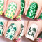 Whats Up Nails - Saint Patrick's Day Nail Vinyl Stencils 4pcs for Nail Art Design (Clover Field, Shamrock, Luck)