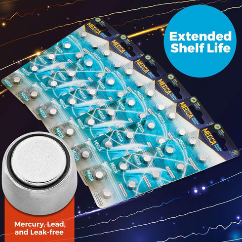 MEDca AG5 LR754 Batteries - 60 Count Pack 1.5V Alkaline 754 LR48 193 for Hearing Aids