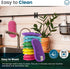 10 Kitchen Sponges Pack - Washable and Reusable Dishes Sponge Scrub Sponge 6 X 3 inches Multicolored