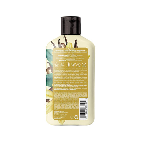 Hempz Body Wash Age Defying - Vanilla & Musk - Hydrating for Sensitive Skin, Scented, Exfoliating with Shea Butter, Pure Hemp Seed Oil, and Algae for Sensitive Skin - 17 fl oz