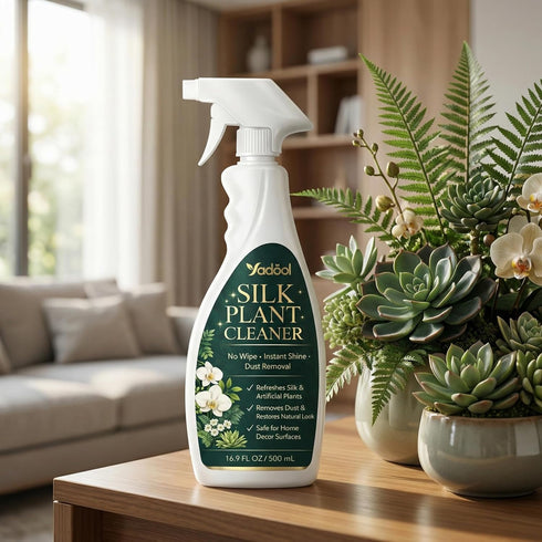 Silk Plant Cleaner Spray No Wipe, Faux Greenery Cleaner Cleaner, Removes Dust & Restores Fresh Natural Look, Easy Spray