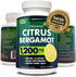 Healthy Extracts Citrus Bergamot Supplement 150:1 Extract, 1200mg per Serving, 70% Polyphenols, Italian Sourced,