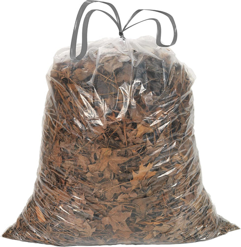 Ultrasac 20-30 Gallon Clear Drawstring Trash Bags, 0.8 MIL, 30" x 33", Pack of 36 for Home, Kitchen, Office
