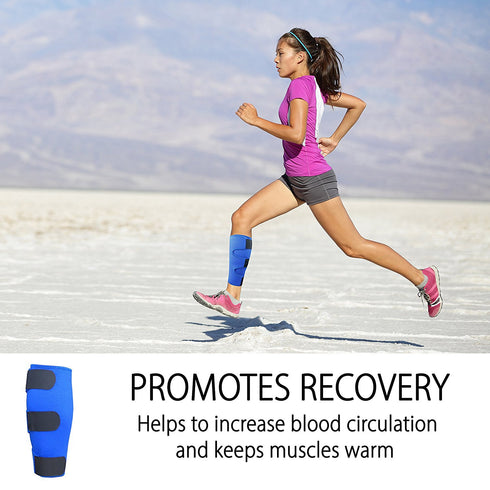 ROXOFIT Calf Brace for Torn Calf Muscle - Adjustable Neoprene Compression Support Wrap for Lower Leg Injury, Strain