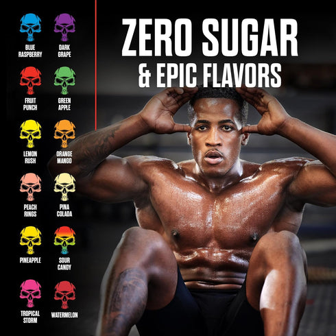 JNX SPORTS The Curse! Pre Workout Powder - Lemon Rush, 50 Servings, Boost Strength, Energy + Focus