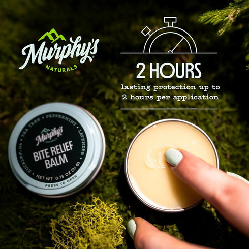 Murphy’s Naturals Insect Bite Relief Balm, Travel-Friendly, Soothes Bug Bites, Plant-Based Oil, 0.75oz