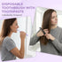 HOIQIRY Pack 100,Purple Disposable Toothbrushes with Toothpaste and Comb - of Soft Bristle Individually Wrapped Single