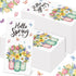 Jingmore 100 Pcs Spring Flora Guest Napkins Disposable Paper Bathroom Hand Towels Tulip