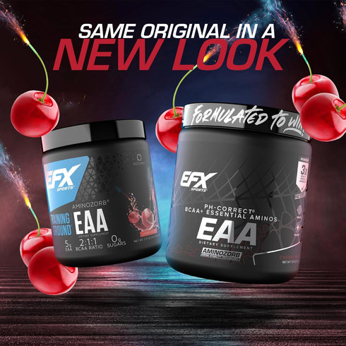 EFX Sports Training Ground EAA | Essential Amino Acids Supplement | 40 Servings (Cherry Bomb)