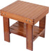 2 Pack 11 9 10 Inch Bamboo Step Stool, Bamboo Shower Bench, x x Foot Stool, Seat Stool for Home, Garden, Living Room