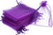 Mudder 50 Pack Organza Gift Bags, Dark Purple Wedding Party Favor Bags, Jewelry Pouches Wrap, 4 x 4.72 Inches