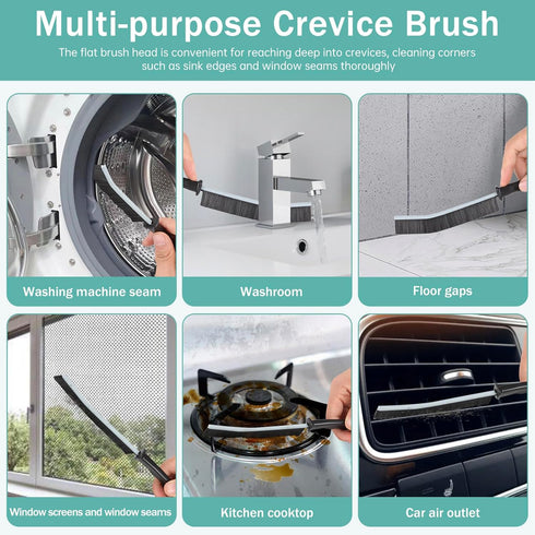 Crevice Cleaning Brush - Hard-Bristled Multifunctional Tool for Bathroom Kitchen Tiles, 5pcs Dead Corners Brushes