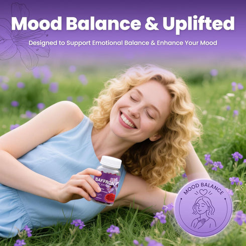 ZuriVitaNex 88.5mg Immune 60 Saffron Supplement Capsules - Pure Saffron Extract for Mood Balance, Uplifted Mood, Vision