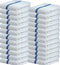 24 Blue Stripe Cleaning Towels, 16x19 Bar Mop Dish Towels, 30oz Commercial Grade Cotton for Home and Restaurant