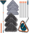 Wall Cleaner with Long Handle: 360° Rotatable Mop for Walls, Dust, Ceiling Fans, and Baseboards