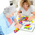 PHIELEY 80 Activities for Dementia Patients, Pieces Wooden Tangrams Puzzle Game for Seniors, Colorful Shape Pattern