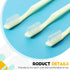 CHENGU 200 Pack Individually Wrapped Disposable Toothbrush Bulk, Single Use Travel Toothbrushes for Adults (Yellow)