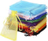 Bouraw 120Pcs Organza Bags, 4x6 Inches with Drawstring, Mixed Color Jewelry Pouches for Wedding Party Christmas Favors