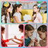 Rain Bingo 72 Pieces False Nails for Kids, Unicorn Short Fake Artificial Full Cover Nail Art Kits with Glue Tabs