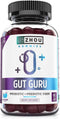 Zhou Nutrition Gut Guru - 60 Count, 2 in 1 Probiotic and Prebiotic Gummies for Digestive Health, Vegan, Gluten Free
