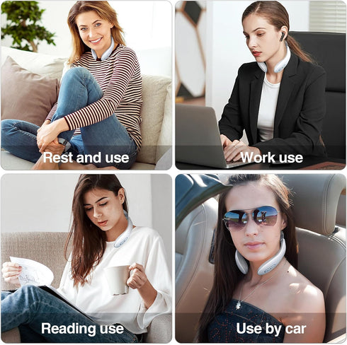 Sjdbeoqml Intelligent Electric Neck Massager With Heat for Pain Relief - Multiple Mode Massager for Neck and Shoulder
