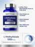 Carlyle L Methylfolate 1000mcg, 200 Capsules, Non-GMO, Gluten Free, Optimized and Activated