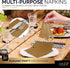 Amcrate 100 Pack Gold Beverage Napkins, 2 Ply, Ideal for Wedding, Party, Birthday, Dinner, Lunch, Cocktails (5” x 5”)