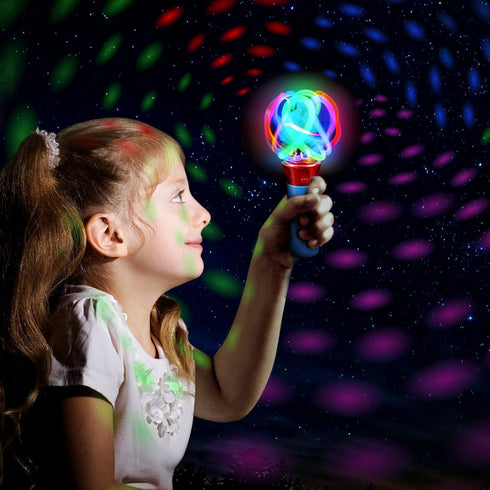 Set 2 ArtCreativity Light Up Wand for Kids, of LED Light Up Toys with Flashing Lights, Fun Light Spinning Toys, Sensory