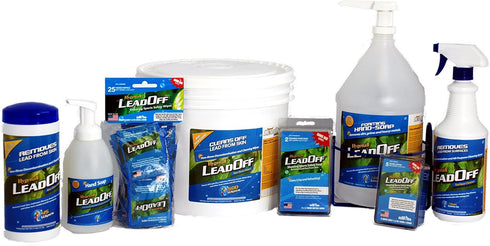 LeadOff 25 Pack Non Rinse Wipes, Individually Wrapped