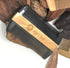 Premium Dual-Action Beard Comb, Natural Ox Horn and Sandalwood, Double Sided with Black Protective Case, Perfect