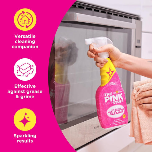 Pack Stardrops The Pink Stuff Ultimate Cleaning Miracle Cleaning Paste, Multi-Purpose Spray & Bathroom Foam Cuts